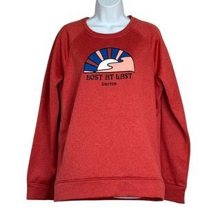 Burton Sweatshirt Women's Size L Red Graphic Hiking Outdoors Gorpcore